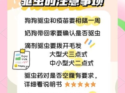 宠物狗的驱虫方法与饮水注意（保护爱宠免受寄生虫侵害的有效措施及饮水规范）