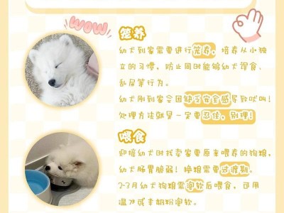 如何科学合理地喂养两个月大的萨摩犬？（详细解析两个月大萨摩犬的饮食需求及喂养技巧）