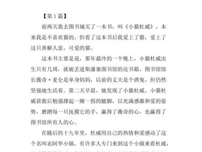 小猫，我的宠物伙伴（与小猫相伴的日子、小猫的成长历程、小猫与我之间的默契）